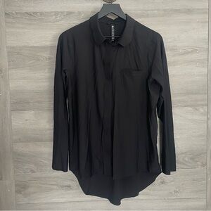 Athleta Button Front Long Sleeve Top